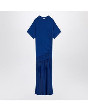 Ferragamo Dress With Draping - Blue
