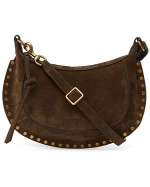 Isabel Marant Oskan Moon Leather Shoulder Bag - Brown
