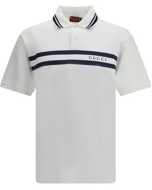 Gucci Cotton Polo Shirt - White