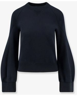 Sacai Sponge Sweat Cotton Blend Sweater - Blue