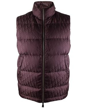 Dior Dior Oblique Down Vest - Purple