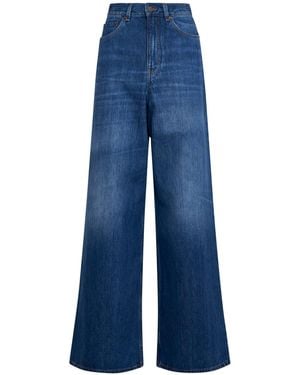 Chloé Chloã Wide-Leg Denim Jeans - Blue
