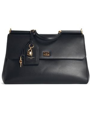 Dolce & Gabbana 'Sicily' Leather Handbag - Black
