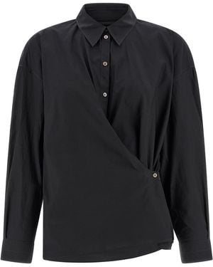 Lemaire 'Straight Collar Twisted' Shirt - Black