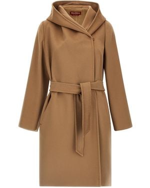 Max Mara 'New Mang' Coat - Natural