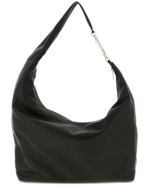 Rick Owens Gemini Leather Shoulder Bag - Black