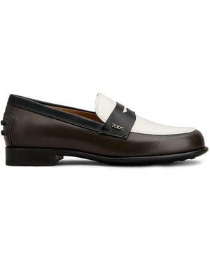 Tod's Three-Colour Leather Loafers - Black