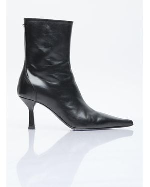 Our Legacy Slim Leather Boots - Black