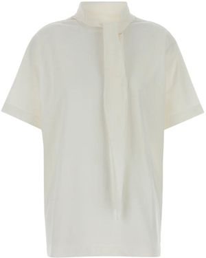 Carven T-Shirt With Scarf - White