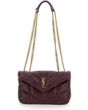 Saint Laurent Ysl Mini Bag Mono - Purple