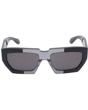 Alaïa Melted Rectangular Sunglasses - Gray