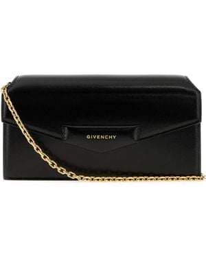 Givenchy Leather Antigona Clutch - Black