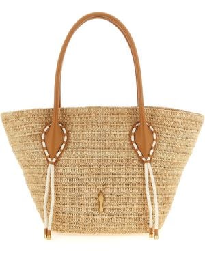 Christian Louboutin 'Venus Basket' Large Shopping Bag - Natural