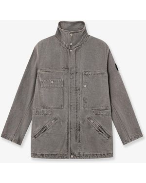 Stone Island Recycled Cotton Blend Jacket - Gray