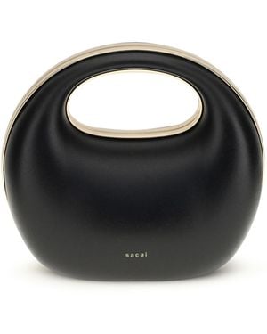 Sacai Rigid Handbag - Black