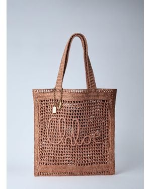 Chloé Chloã Summer Banana Tote Bag - Red