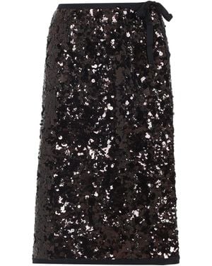 Prada Polyamide Midi Skirt - Black