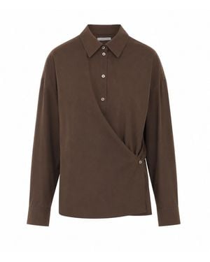 Lemaire Twisted Shirt - Brown