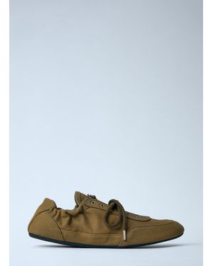 Prada Collapse Canvas Sneakers - Green
