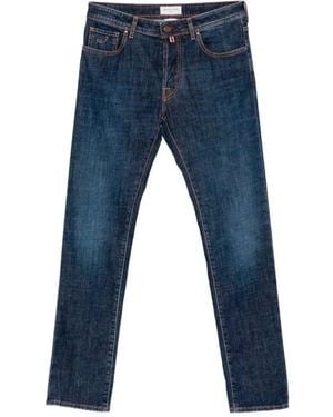 Jacob Cohen 'Bard' Slim Fit 5-Pocket Pants - Blue