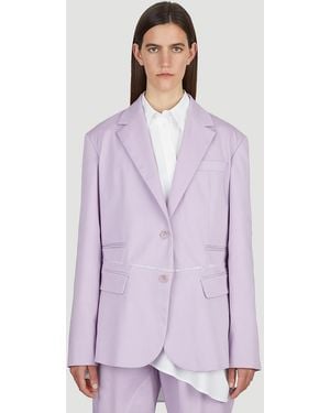 JW Anderson Jw Anderson Deconstructed Blazer - Purple