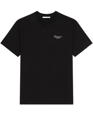 Givenchy Stamp Print Cotton T-Shirt - Black