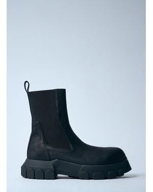 Rick Owens Beatle Bozo Tractor Boots - Blue