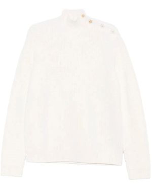 Prada Turtle-Neck Sweater - White