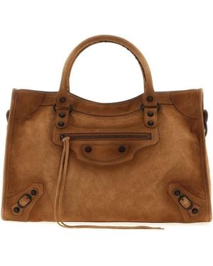 Balenciaga 'Le City Bag M' Handbag - Brown