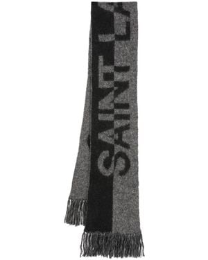 【送料&関税込】Saint Laurent Printed Modal Blend Scarf SAINT LAURENT Printed modal and cashmere-blend twill scarf