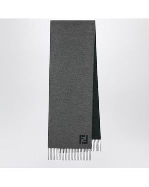 Fendi Wool And Cashmere Scarf - Gray