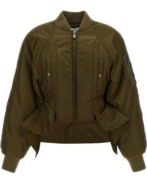 Balmain Iconica Nylon Bomber Jacket - Green