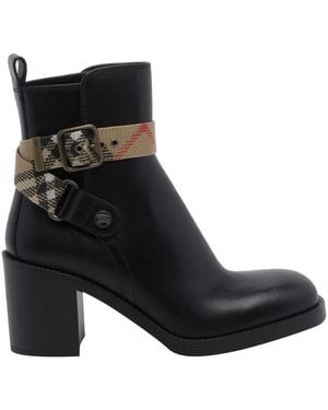 Burberry Huntley Pump Booties - Black
