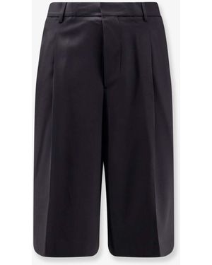 Ami Paris Virgin Wool Shorts - Blue