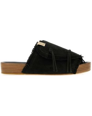 Black Visvim Sandals and Slides for Men | Lyst
