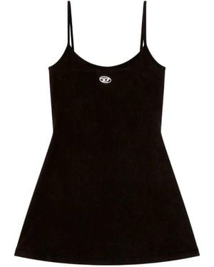 DIESEL Organic Cotton Mini Dress - Black