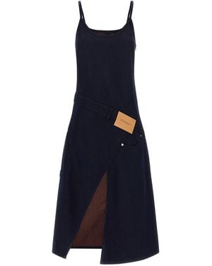 JW Anderson 'Twisted Workwear' Dress - Blue