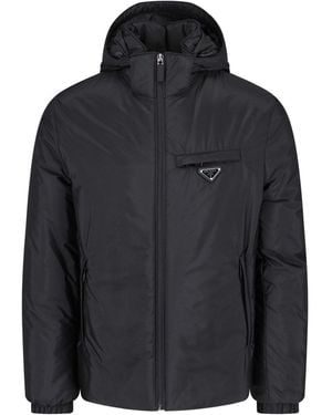 Prada Re-Nylon Down Jacket - Black