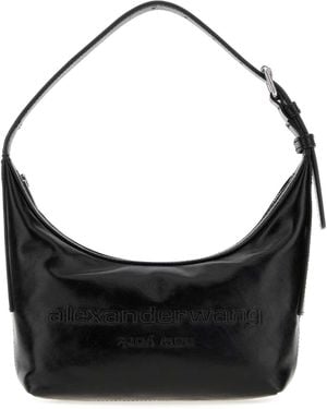Alexander Wang Leather Punch Shoulder Bag - Black