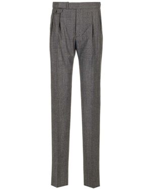 Tagliatore Prince Of Wales Pants - Gray