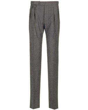 Tagliatore Prince Of Wales Pants - Gray