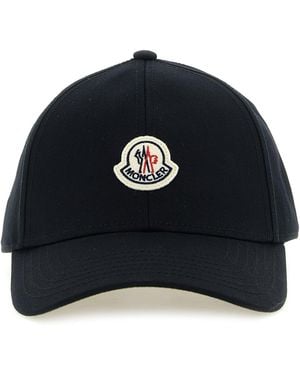 Moncler Hat With Logo - Black