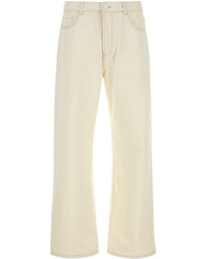 Ami Paris Ami Ivory Denim Jeans - White
