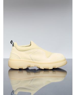 Burberry Suede Foam Sneakers - Natural