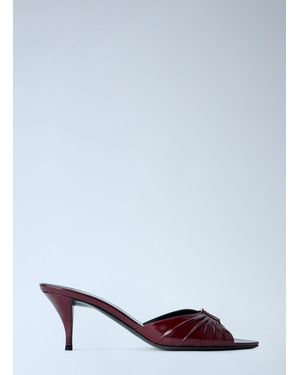 Saint Laurent Babylone Heeled Sandals - White