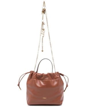 Chloé Chloé Icons Leather Clutch - Pink