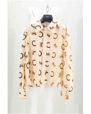Celine Cropped Shirt - White