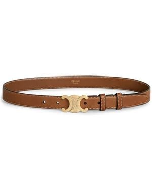 Celine Triomphe Belt - Brown