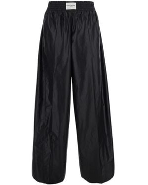 Givenchy Pants With Elasticated Waist And Logo Patch On The Front - Blue