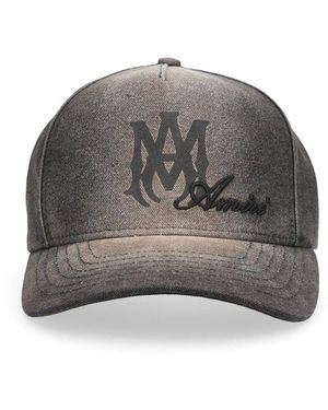 Amiri Ma Script Canvas Hat - Gray